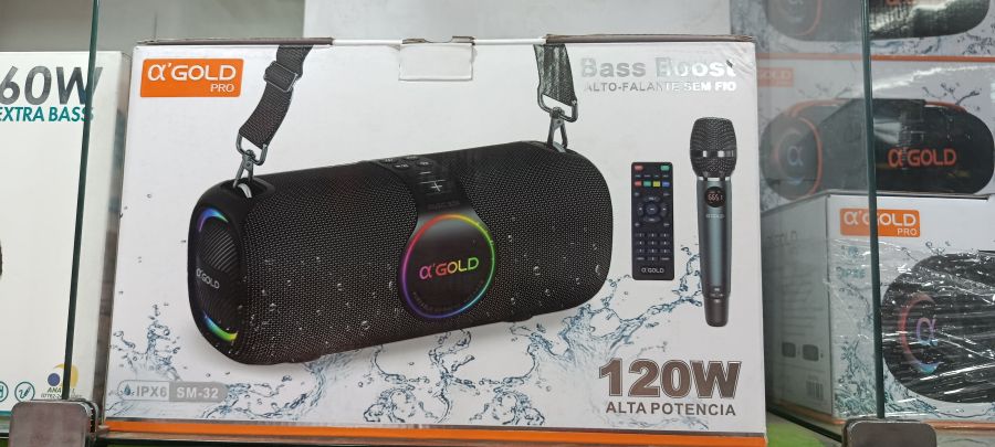 α GOLD PRO 蓝牙音箱，120W高功率，IPX6防水，带麦克风，SM-32