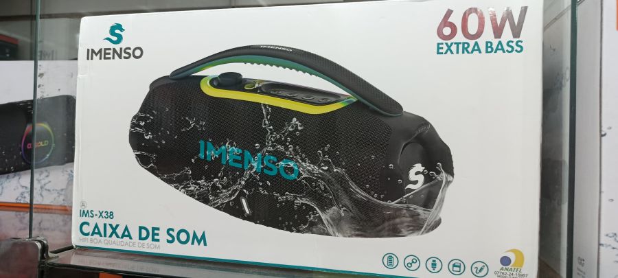 IMENSO 60W防水蓝牙音箱，型号IMS-X38，超重低音，便携式设计