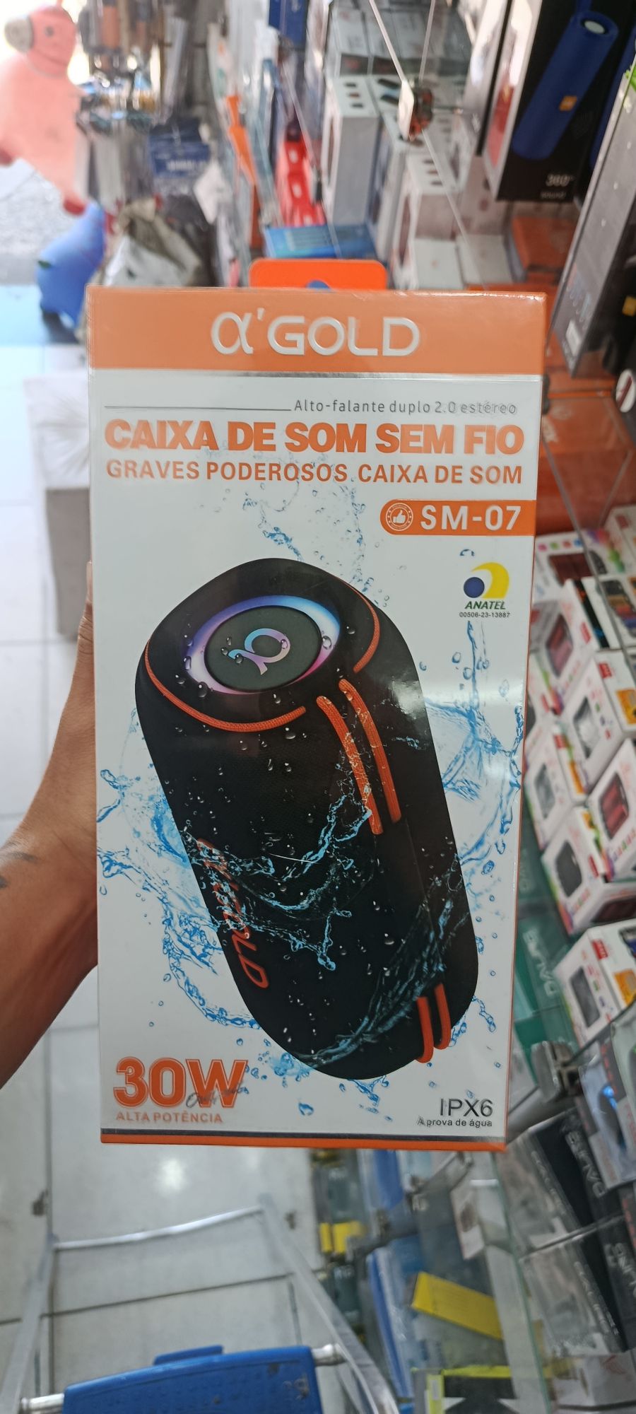 αGOLD 30W 蓝牙音箱 SM-07 防水便携式音响