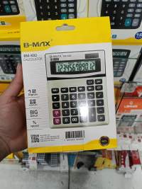 B-MAX BM-K02 12位大显示计算器，适合学生和办公使用