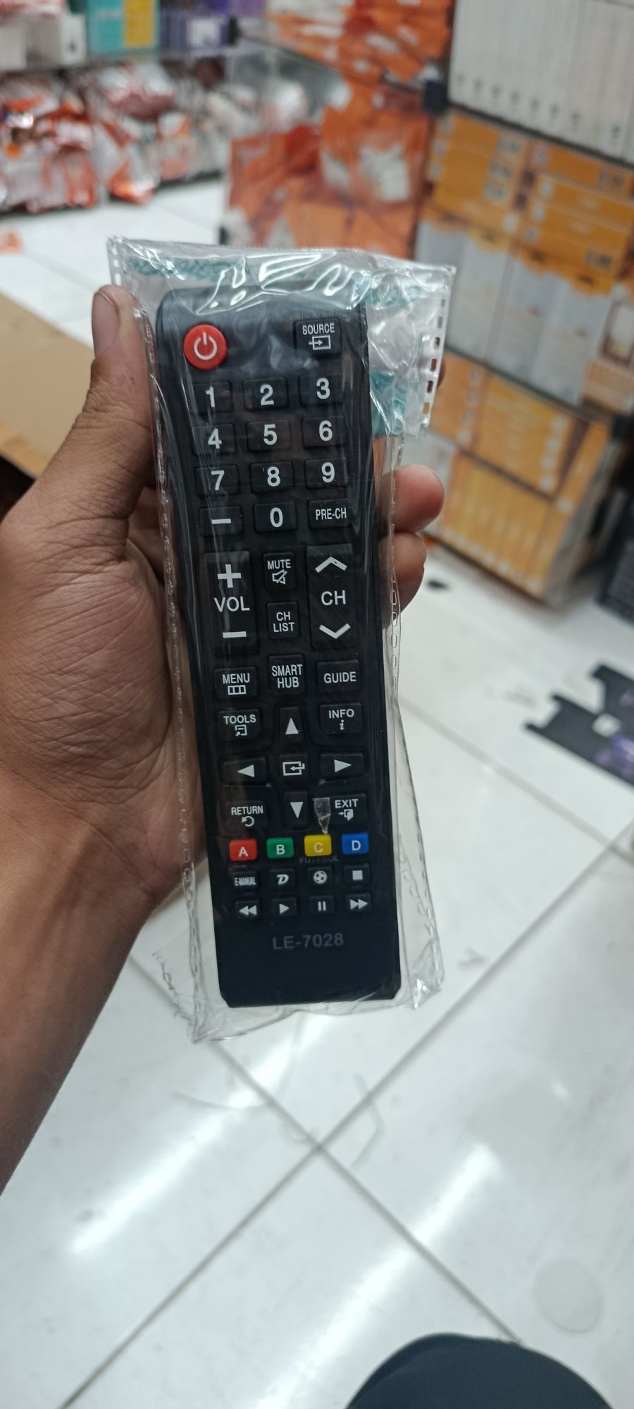 通用电视遥控器 Samsung，黑色，适用于多种品牌