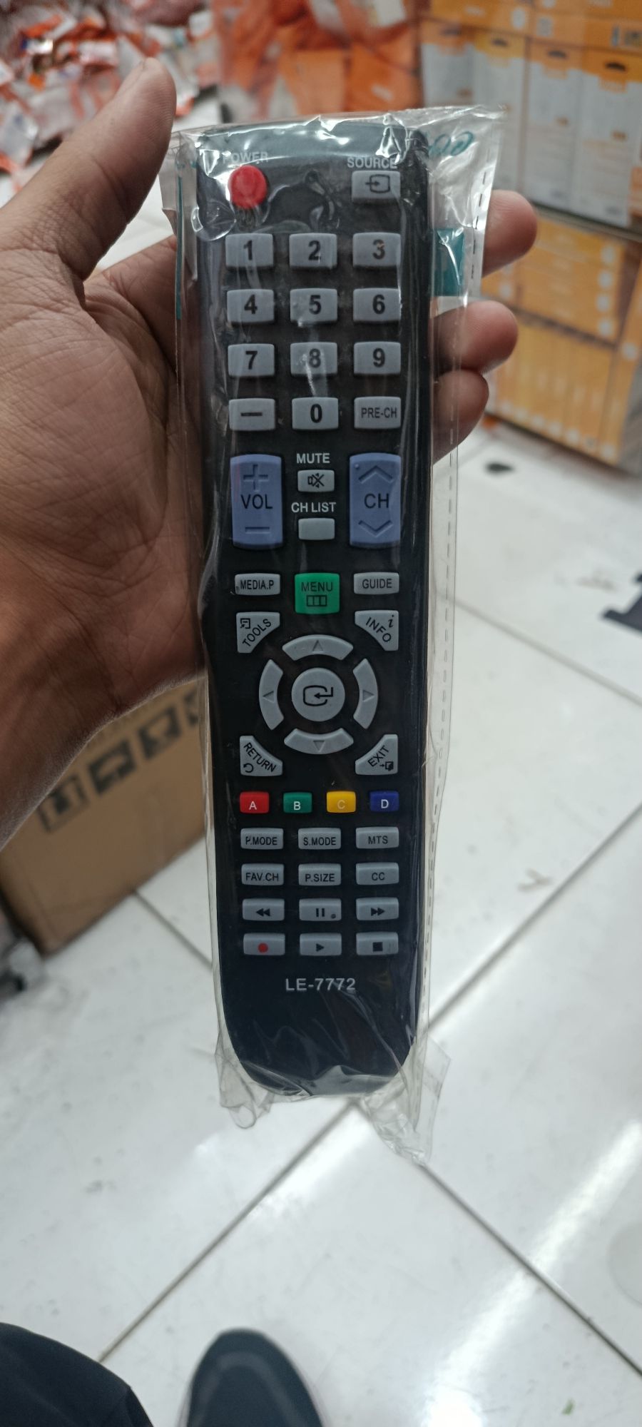 通用电视遥控器 Samsung，黑色，适用于多种品牌