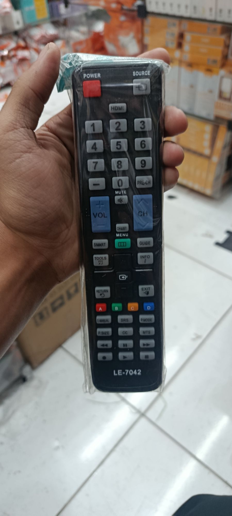 通用电视遥控器 Samsung，黑色，适用于多种品牌