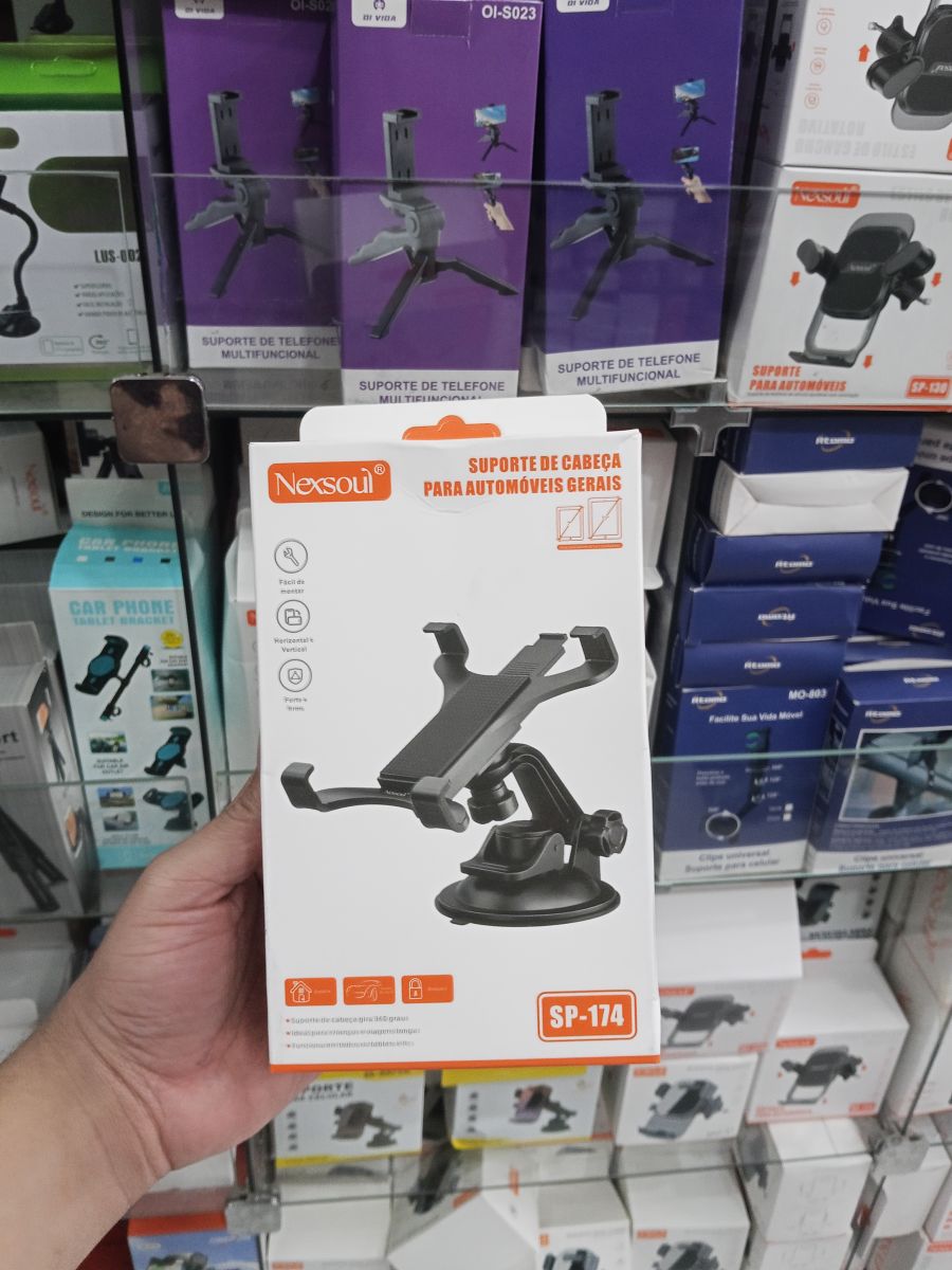 Nexosoul SP-174 汽车手机支架，通用型，黑色，吸盘设计