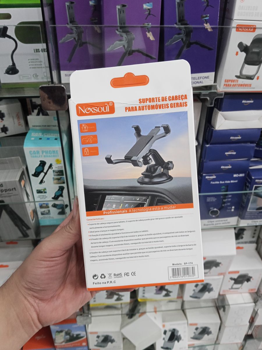 Nexosoul SP-174 汽车手机支架，通用型，黑色，吸盘设计