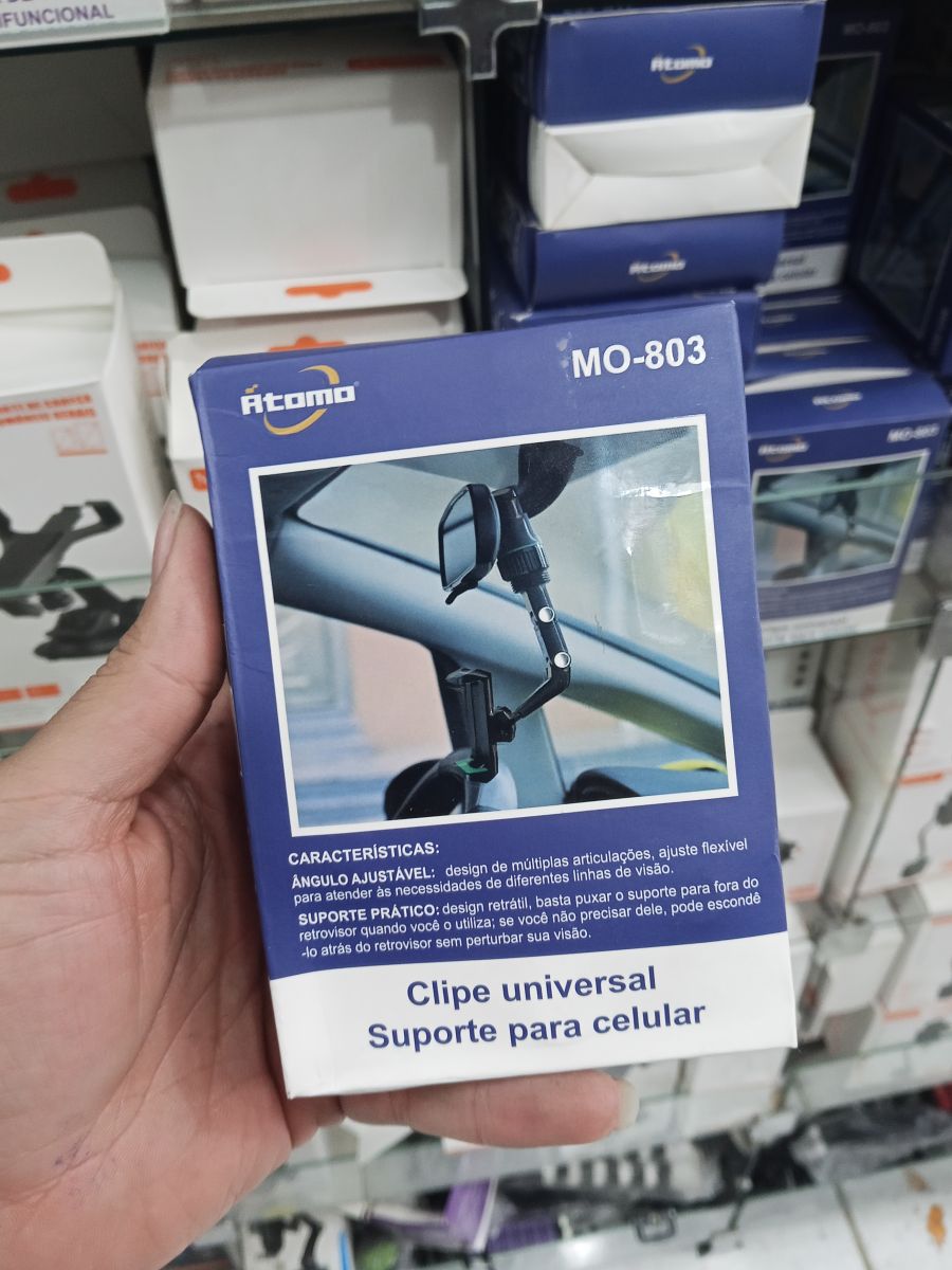 ATOMO手机支架 MO-803，360度旋转，适用于多种手机，绿色和灰色可选