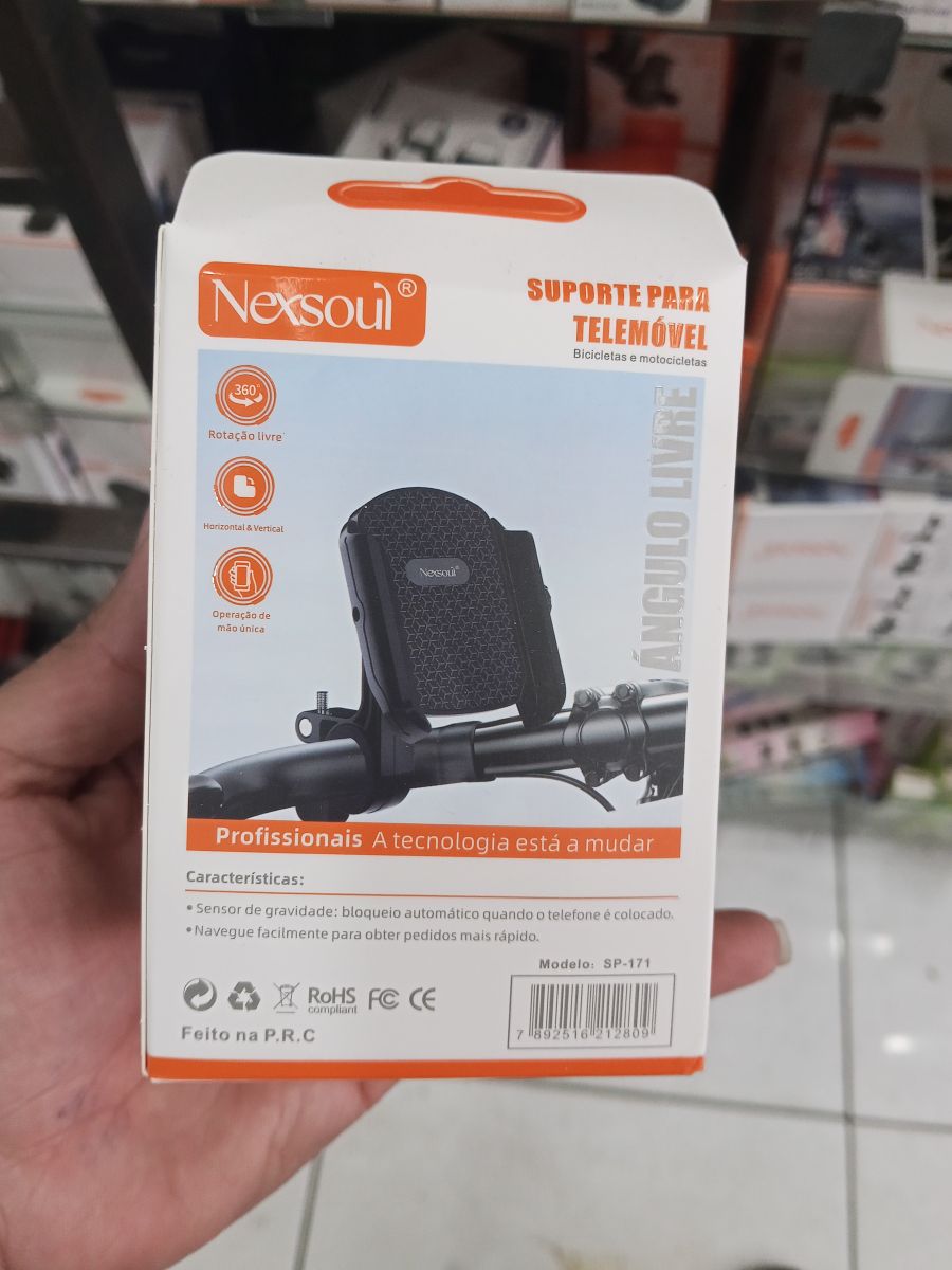Nexsoul自行车手机支架，适用于各种手机，旋转设计，方便使用