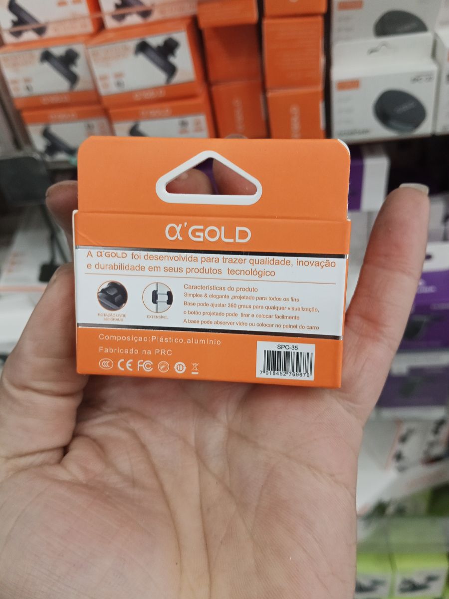 Q'GOLD汽车手机支架，适用于通用型，便捷安装，黑色