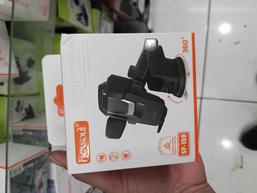 Nesoul 车载支架 SP-150，360度旋转，适用于手机，黑色