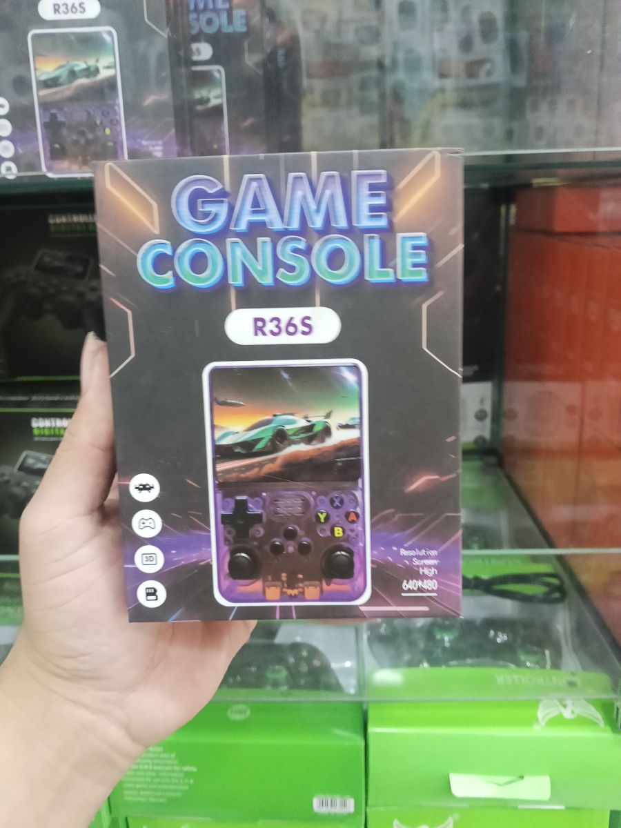 R36S游戏机，高清画质，便携式掌机，适合家庭娱乐