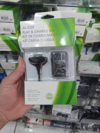 AL-036 游戏手柄充电套件，适用于Xbox，包含充电线和电池，黑色