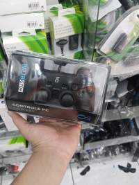 有线PC游戏手柄，Delta品牌，适用于电脑游戏，黑色