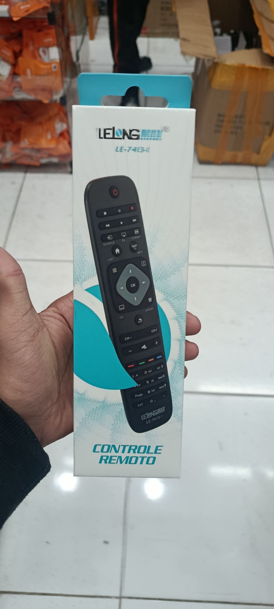 LE-7051遥控器，适用于多种设备，支持Netflix和YouTube，黑色