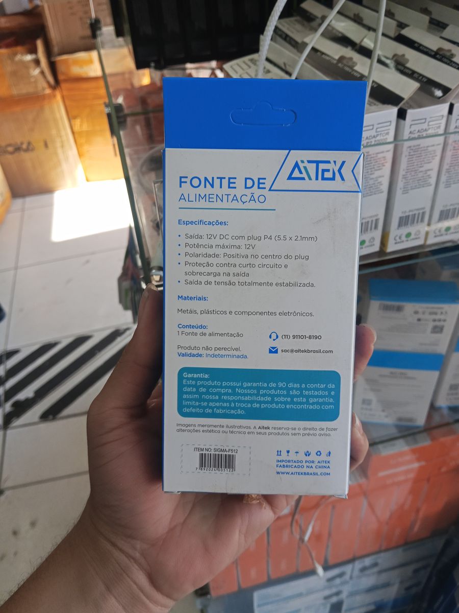 ATEK电源适配器，AC/DC，适用于多种设备，黑色