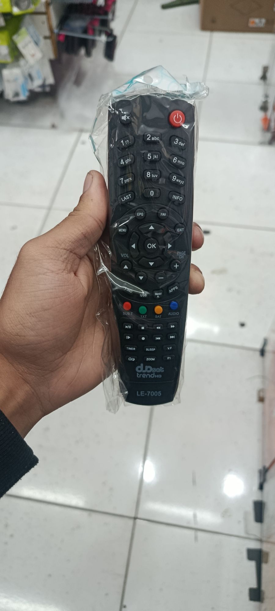 遥控器 LS-7506，黑色，适用于多种设备，便捷操作