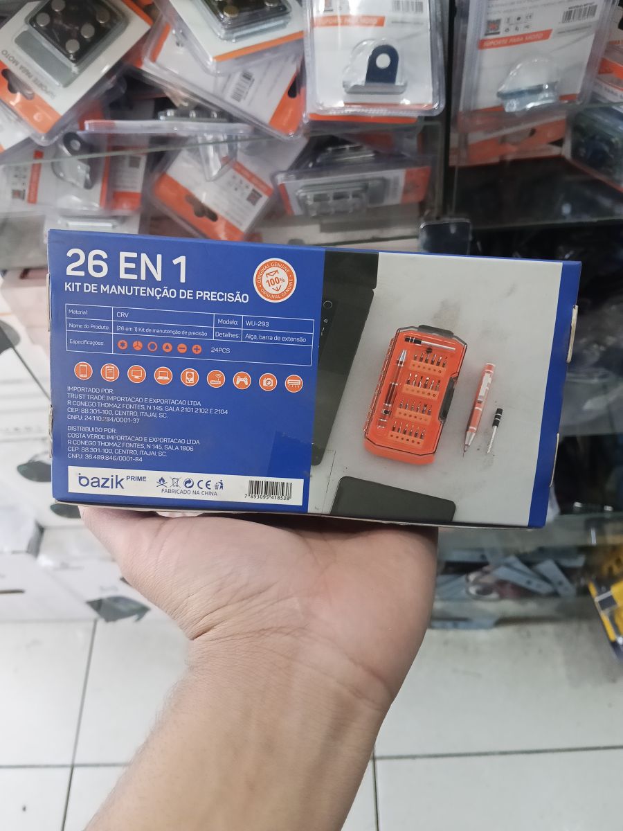 Bazik 26合1多功能螺丝刀套装，含多种规格，便携设计