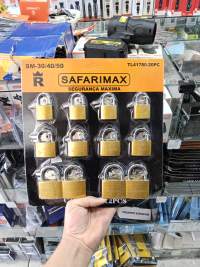 SAFARIMAX 10个金属挂锁套装 SM-30/40/50 通用安全锁具