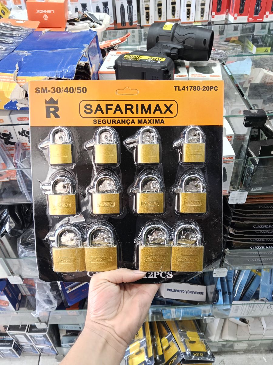 SAFARIMAX 10个金属挂锁套装 SM-30/40/50 通用安全锁具