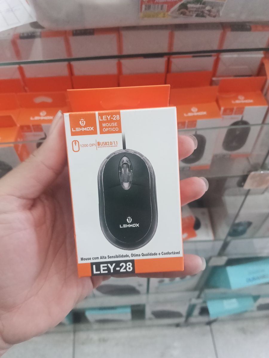 LEYMOS LEY-28光学鼠标，1200 DPI，USB接口，黑色，灵敏舒适