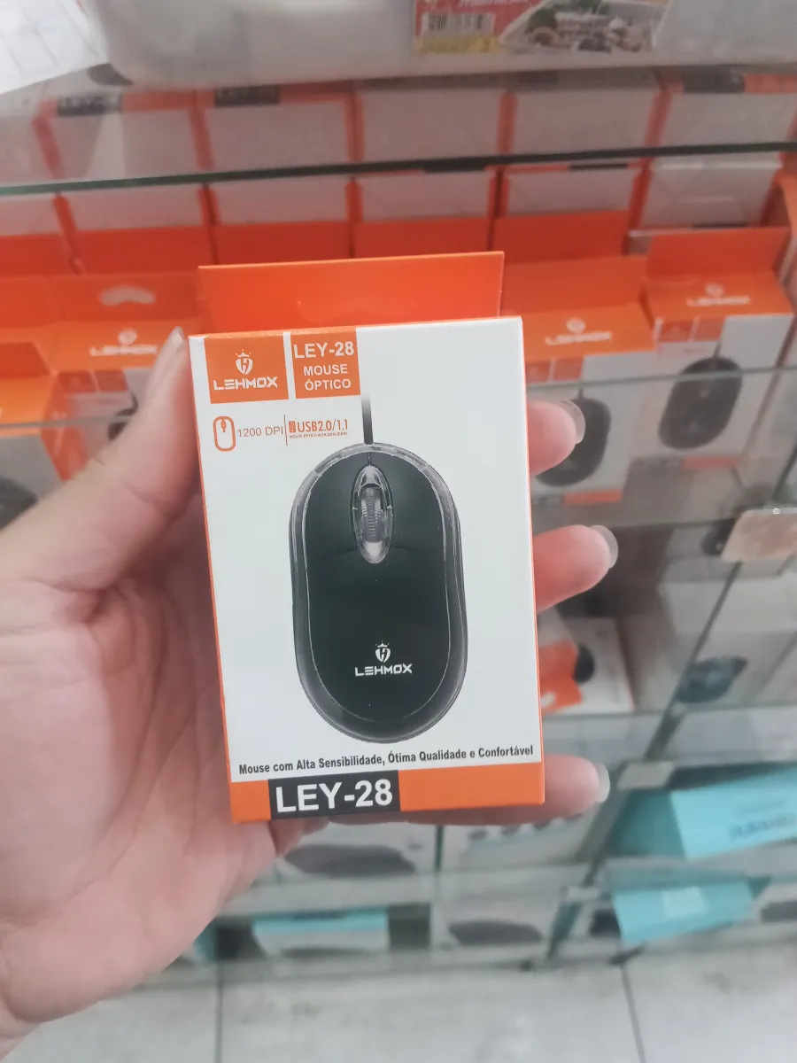 LEYMOS LEY-28光学鼠标，1200 DPI，USB接口，黑色，灵敏舒适
