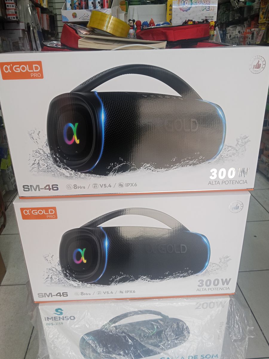 αGOLD PRO 蓝牙音箱 SM-46 300W 高音质 IPX6 防水 8小时续航
