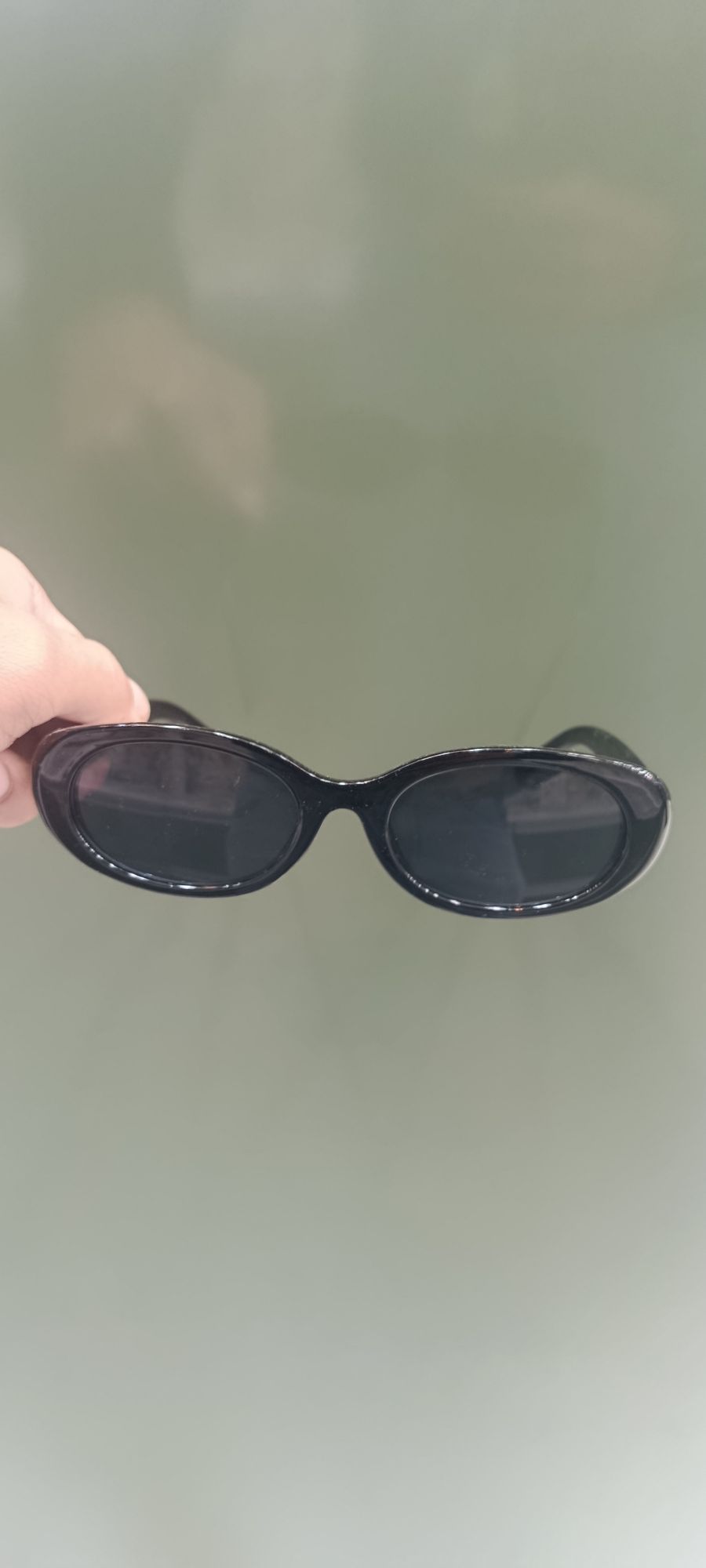时尚复古太阳镜，品牌未知，棕色镜片，适合夏季户外