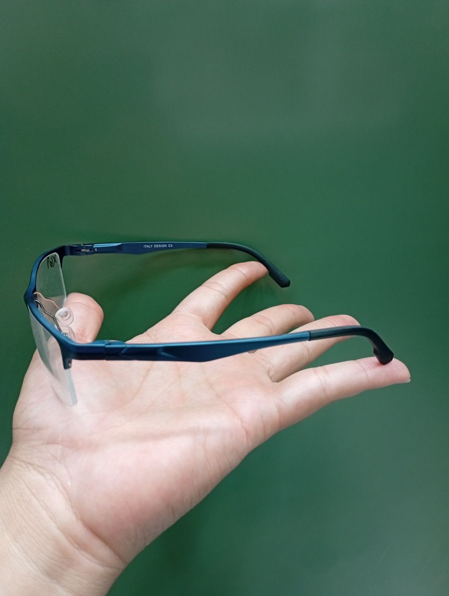 JERIS设计眼镜，蓝色框架，适合日常佩戴，轻便舒适
