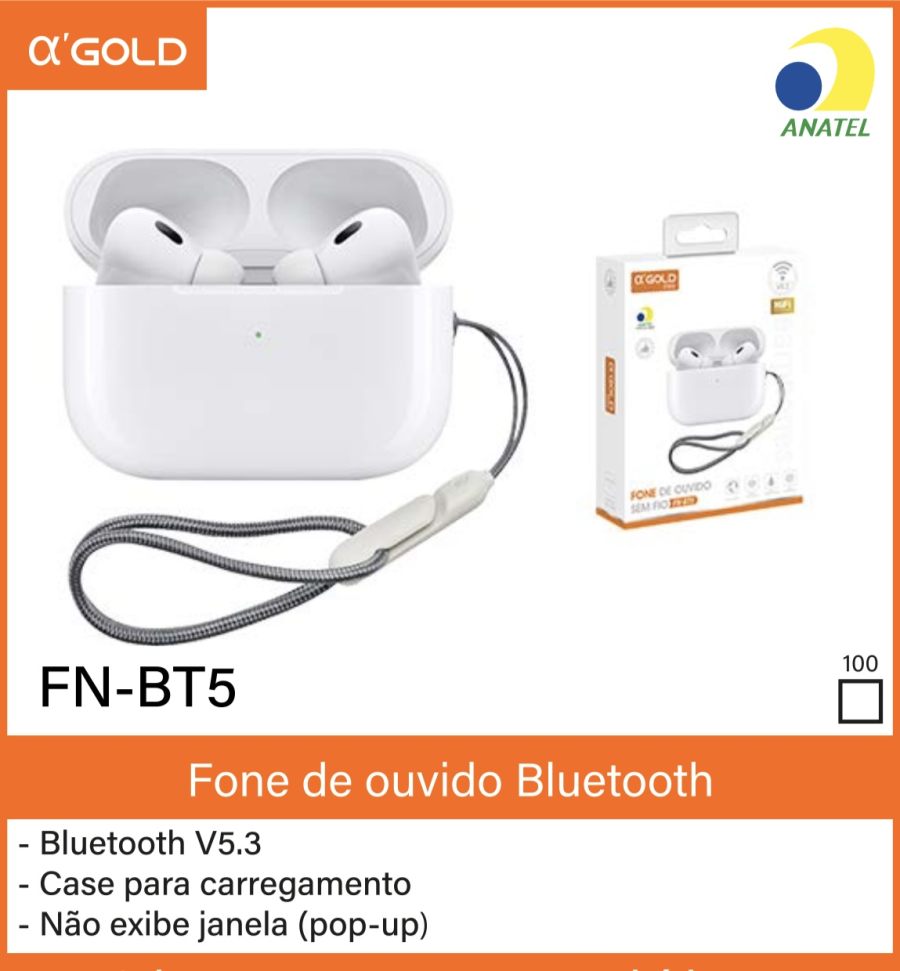 α-GOLD FN-BT5 蓝牙耳机 V5.3 带充电盒