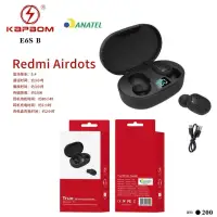 Kapbom Redmi Airdots 无线耳机，蓝牙5.4，续航约3小时，充电盒，黑色