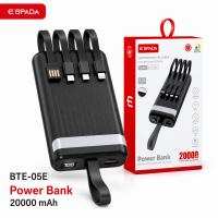 BTE-05E便携充电宝 20000mAh USB 内置线 现货