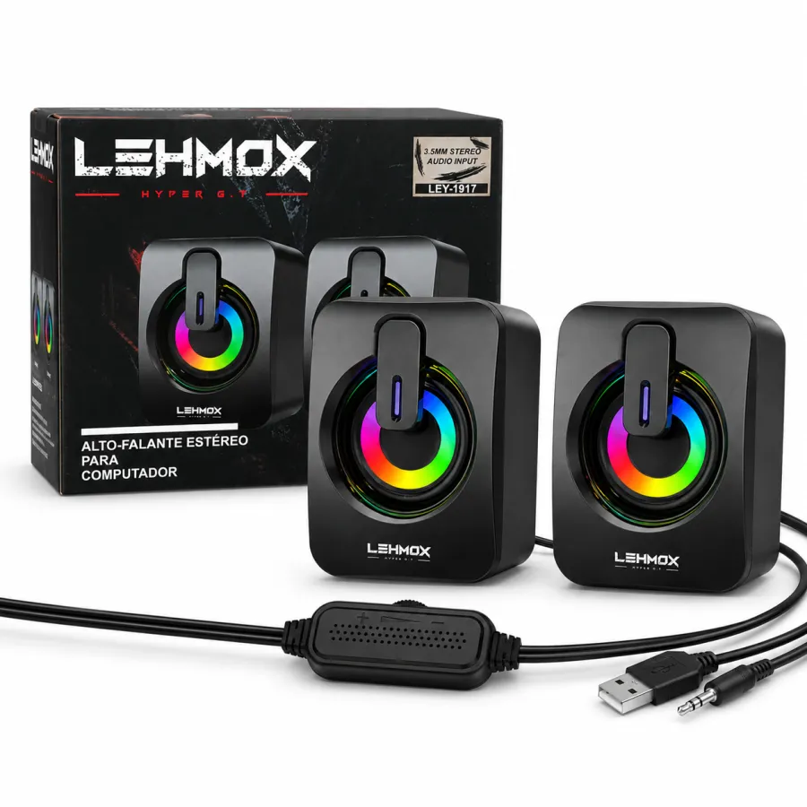 LEHMOX 蓝牙音箱 HYPER G. 立体声电脑音响 RGB 灯效