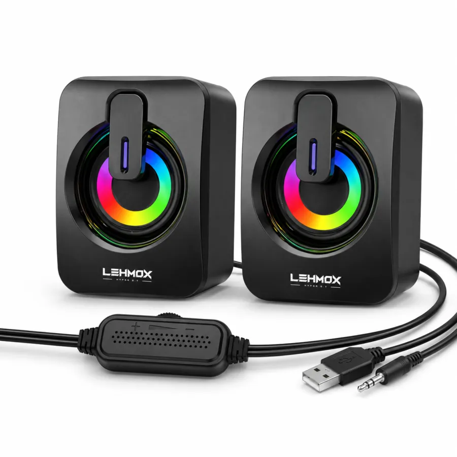 LEHMOX 蓝牙音箱 HYPER G. 立体声电脑音响 RGB 灯效