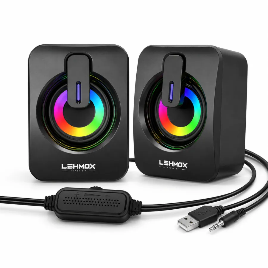 LEHMOX 蓝牙音箱 HYPER G. 立体声电脑音响 RGB 灯效