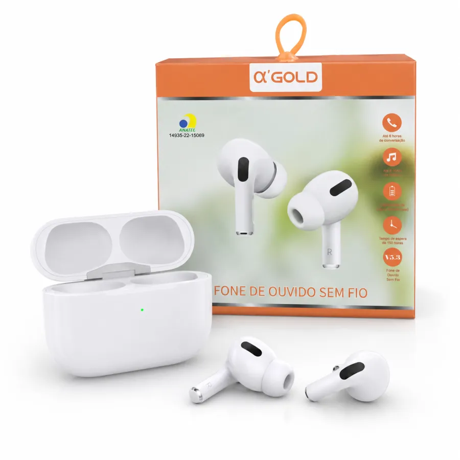 α'GOLD FN-BA3 无线蓝牙耳机，白色，高清音质，舒适佩戴
