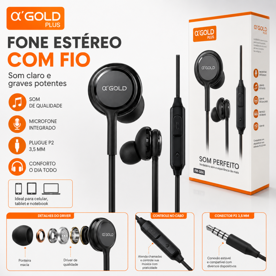 QGOLD FN-58耳机，立体声，黑色，完美音质