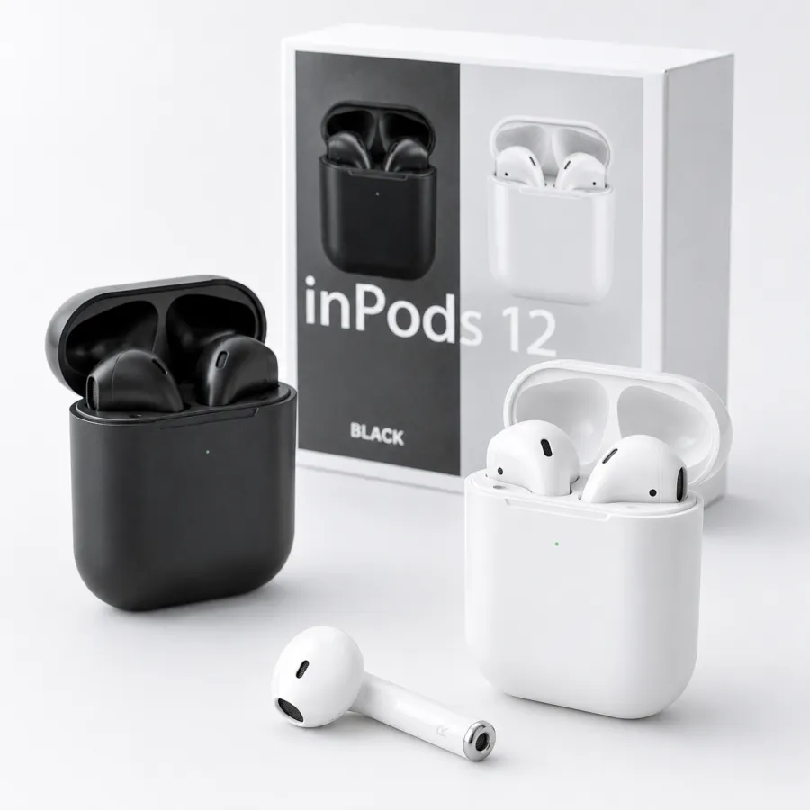 inPods 12 蓝牙耳机，V5.0，黑色/蓝色/灰色/白色可选，真无线立体声