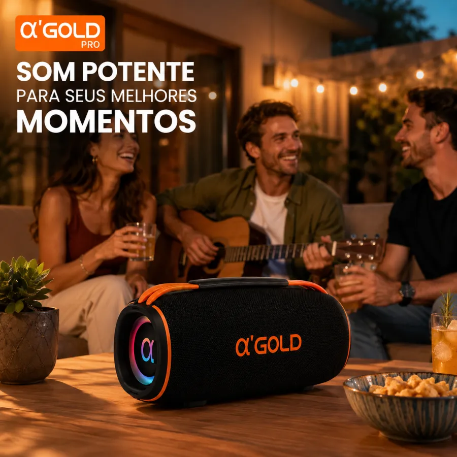 α'GOLD PRO SM-07A 蓝牙音箱 60W 高功率 IPX6 防水