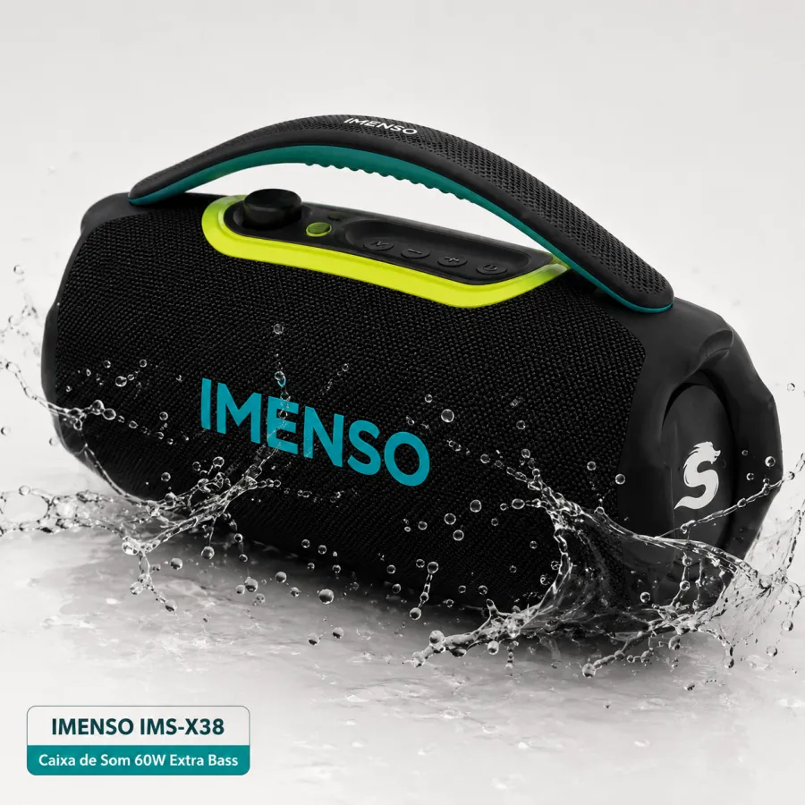 IMENSO 60W防水蓝牙音箱，型号IMS-X38，超重低音，便携式设计