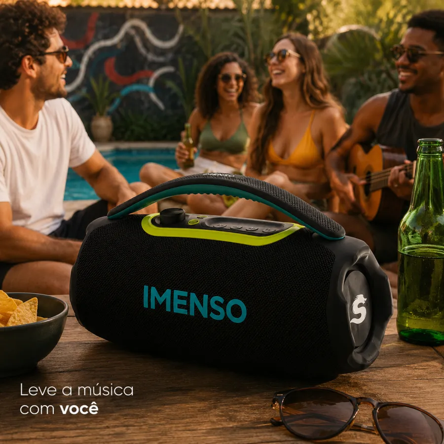 IMENSO 60W防水蓝牙音箱，型号IMS-X38，超重低音，便携式设计