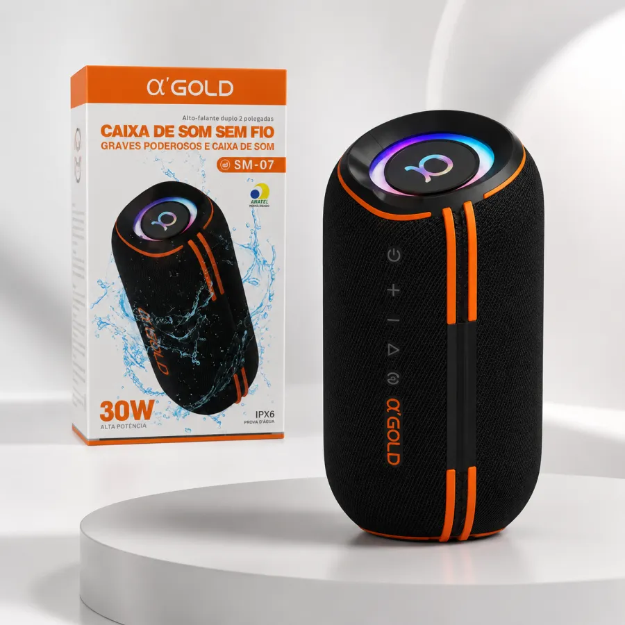 αGOLD 30W 蓝牙音箱 SM-07 防水便携式音响