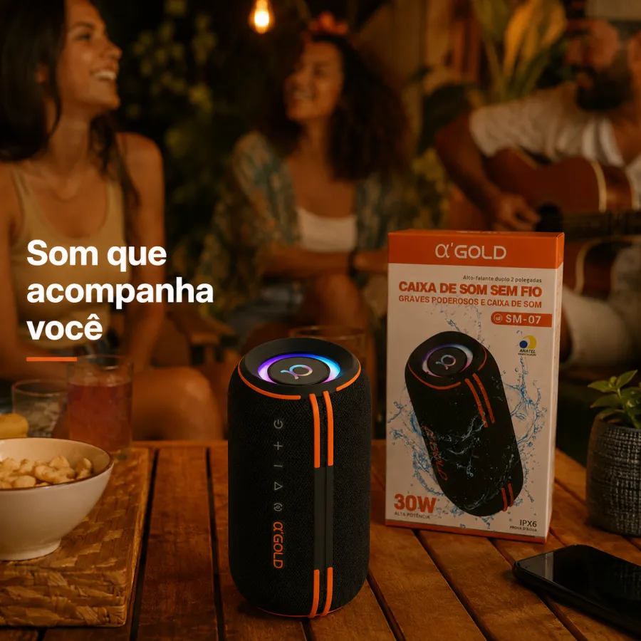 αGOLD 30W 蓝牙音箱 SM-07 防水便携式音响