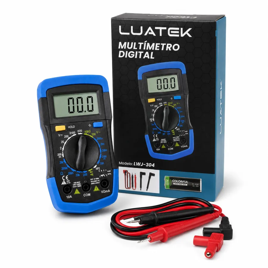 LUATEK 数字万用表 LWJ-304，带90天保修，适用于多种测量