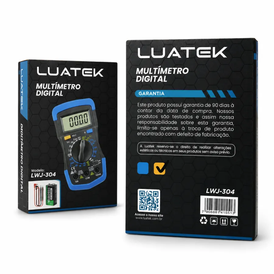 LUATEK 数字万用表 LWJ-304，带90天保修，适用于多种测量