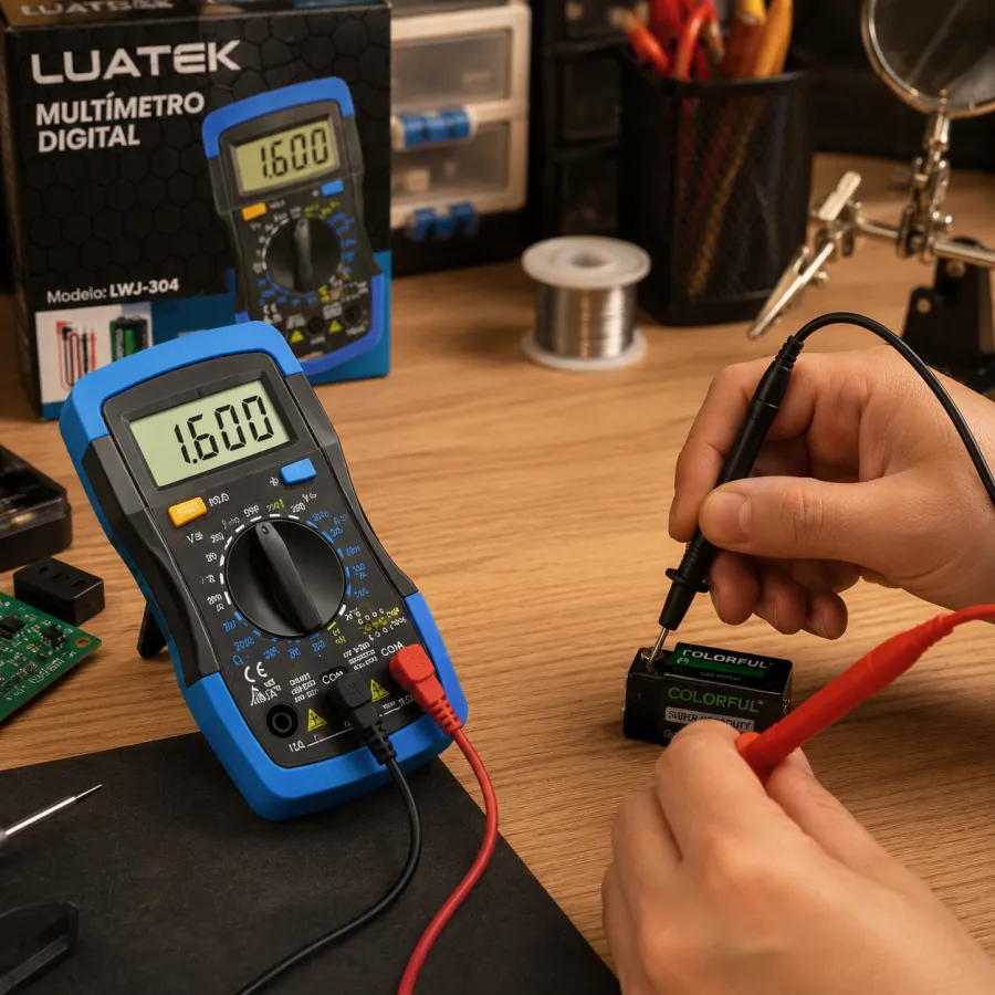 LUATEK 数字万用表 LWJ-304，带90天保修，适用于多种测量