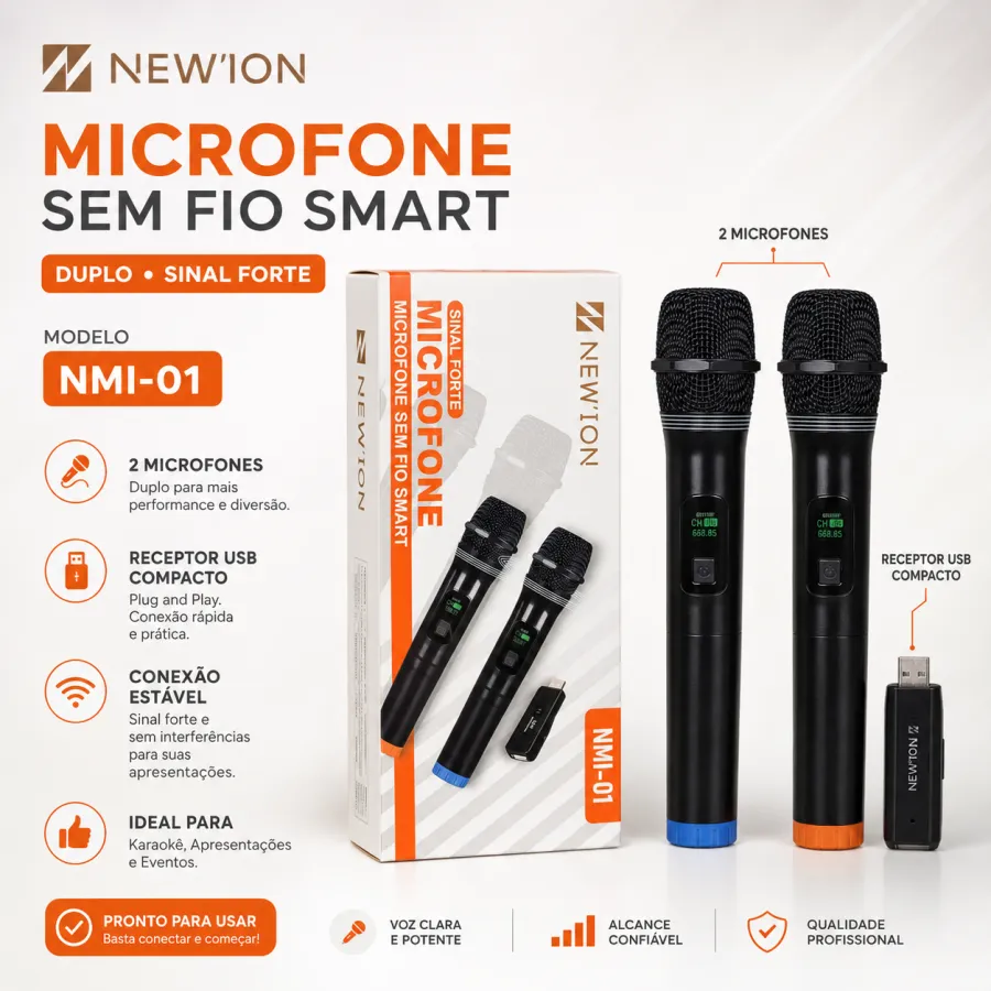 NEWION 新意音 无线麦克风 NM-01 双麦克风套装