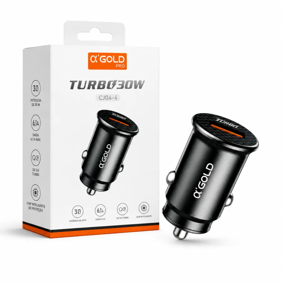 αGOLD车载充电器 Turbo 30W CJ04-4，快速充电，适用于多种设备