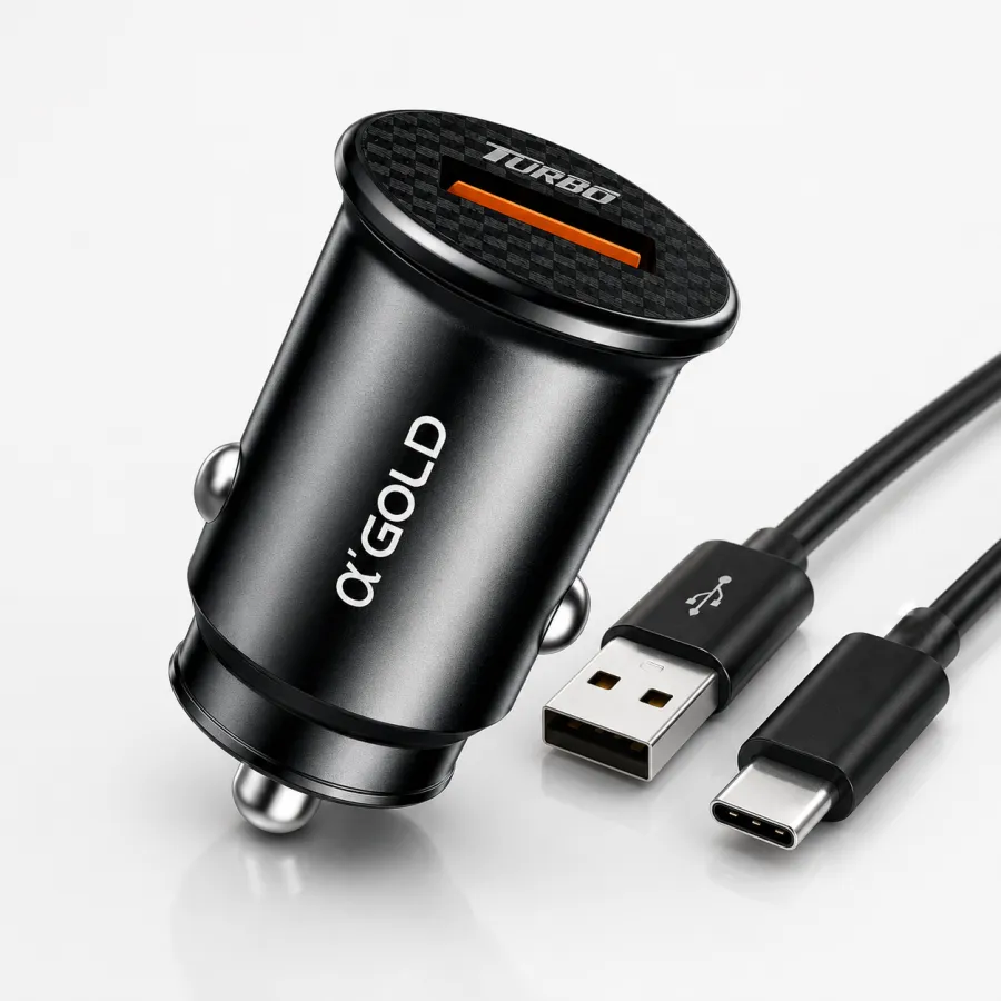 αGOLD车载充电器 Turbo 30W CJ04-4，快速充电，适用于多种设备