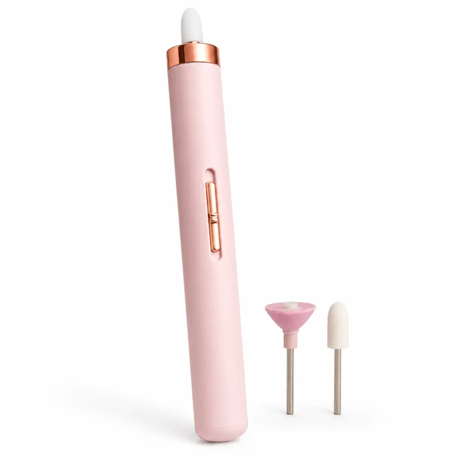 美甲工具 便携式指甲修整器 LED灯设计 粉色