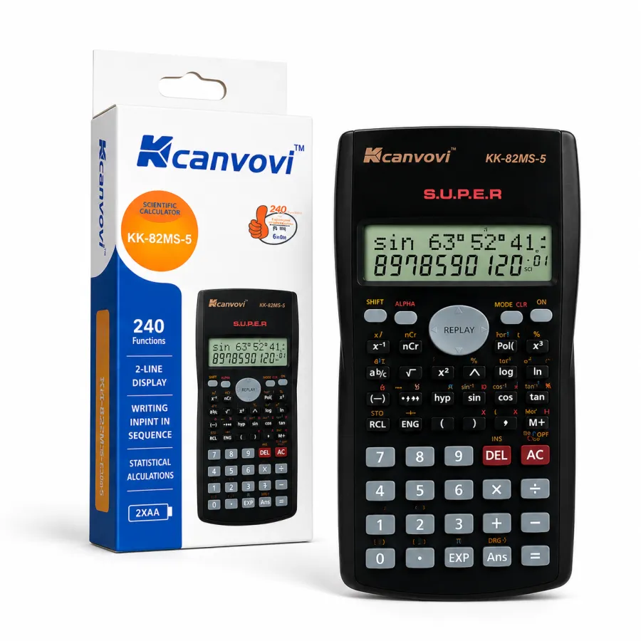 Kcanvoi KK-82MS-5 科学计算器 240种功能 双色显示