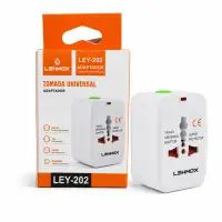 LEHMAX LEY-202 通用插头适配器，适用于多种国家，便携设计